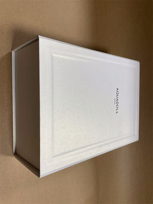 Eco-vriendelijke opvouwbare papieren doos gerecycleerde witte kartonnen cadeaubon