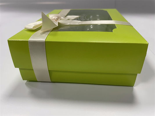 Groene macaron doos met helder deksel aangepaste biologisch afbreekbare macaron verpakking