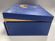 Blauwe MDF-papiercadeau doos Magnetische doos Verpakking voor cosmetica