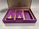 Rectangular Gift Wrapping Box Purple Custom Magnetische sluitdoos