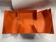 Oranje opvouwbare papieren doos CMYK rechthoekige kartonnen doos met deksel